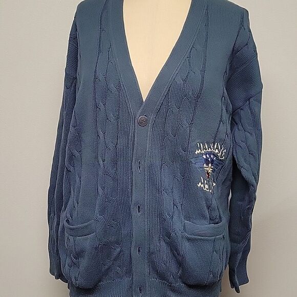 Iceberg vintage cardigan, Marine Mouse. Made in Italy.  Size XL - Picture 1 of 6